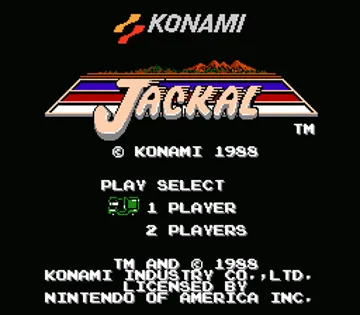 Jackal (USA) screen shot title